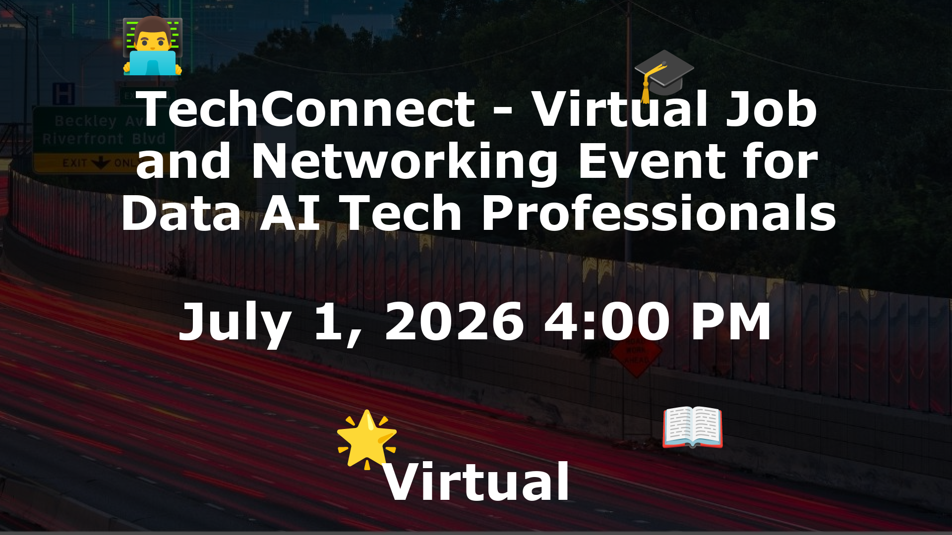 TechConnect - Virtual Job and Networking Event for Data AI Tech Professionals event image